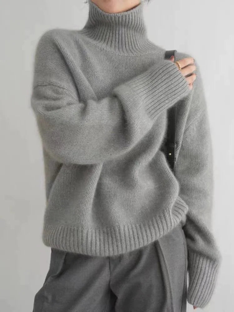 Weniger™ | Eleganter Rollkragenpullover aus reinem Kaschmir