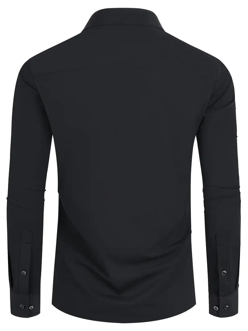 Schiller™ | Hochwertiges Einfarbiges Slim-Fit-Hemd