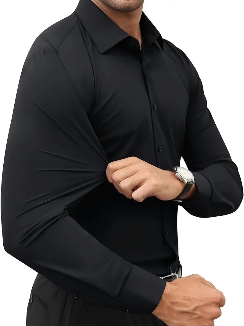Schiller™ | Hochwertiges Einfarbiges Slim-Fit-Hemd