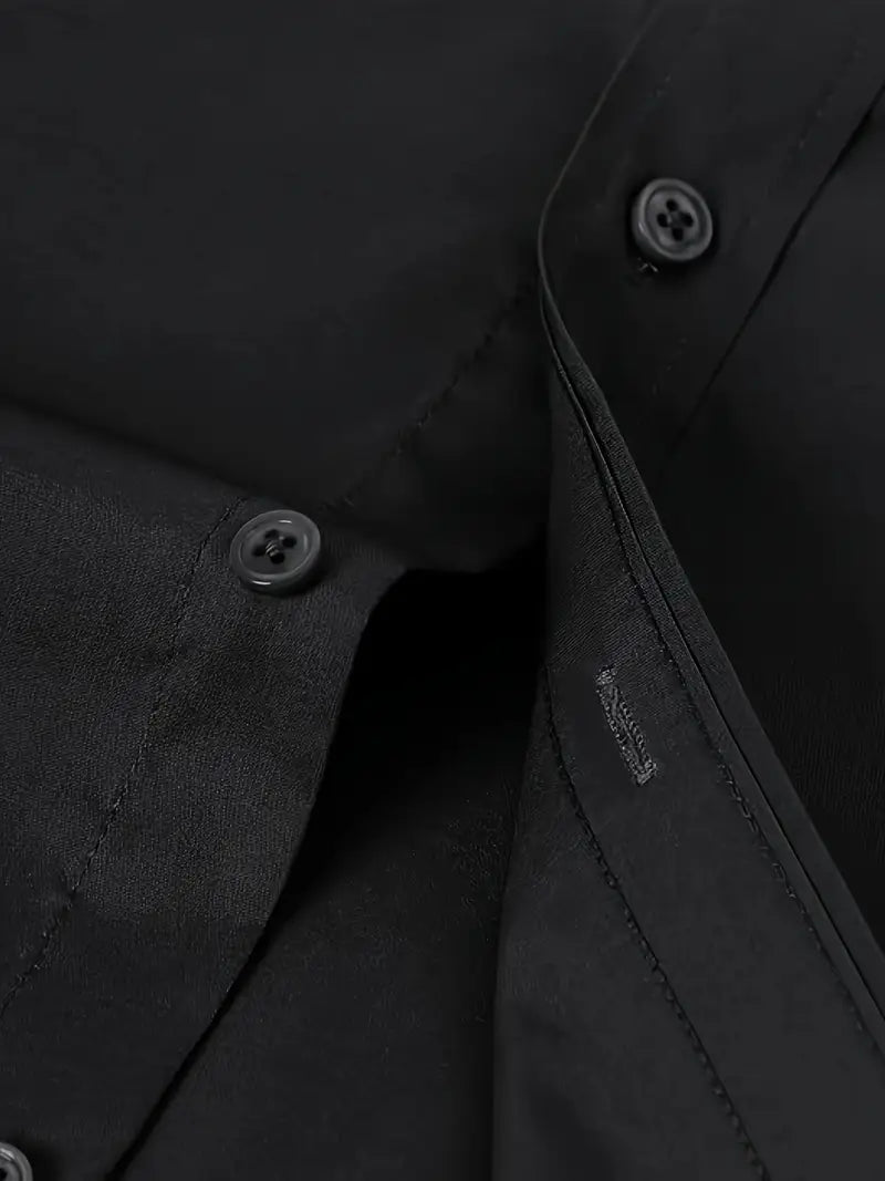 Schiller™ | Hochwertiges Einfarbiges Slim-Fit-Hemd