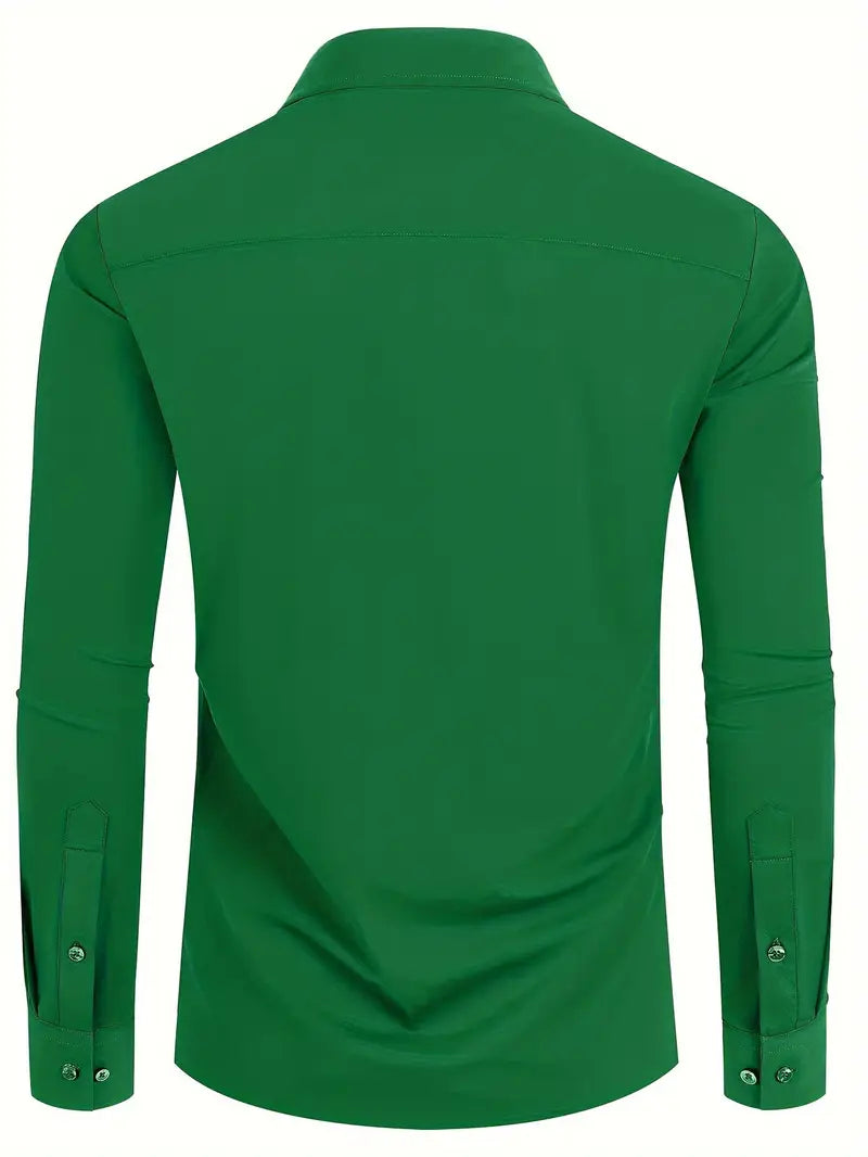 Schiller™ | Hochwertiges Einfarbiges Slim-Fit-Hemd