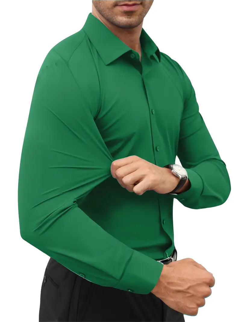Schiller™ | Hochwertiges Einfarbiges Slim-Fit-Hemd