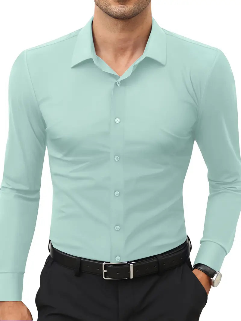 Schiller™ | Hochwertiges Einfarbiges Slim-Fit-Hemd