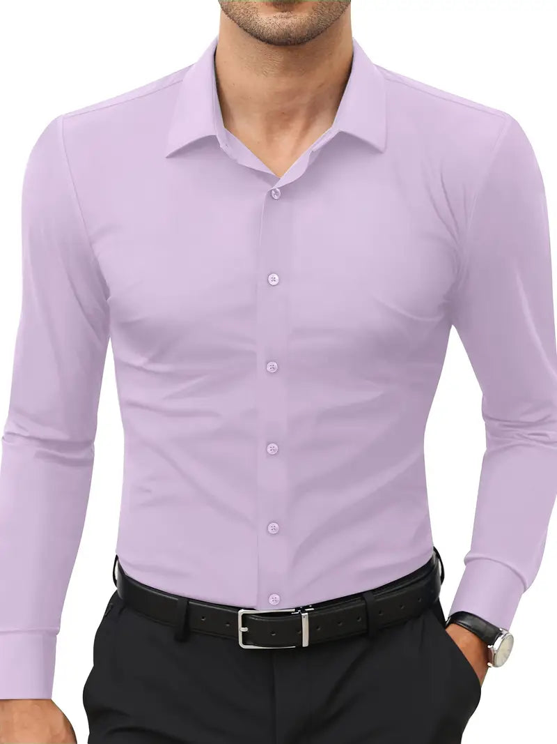 Schiller™ | Hochwertiges Einfarbiges Slim-Fit-Hemd