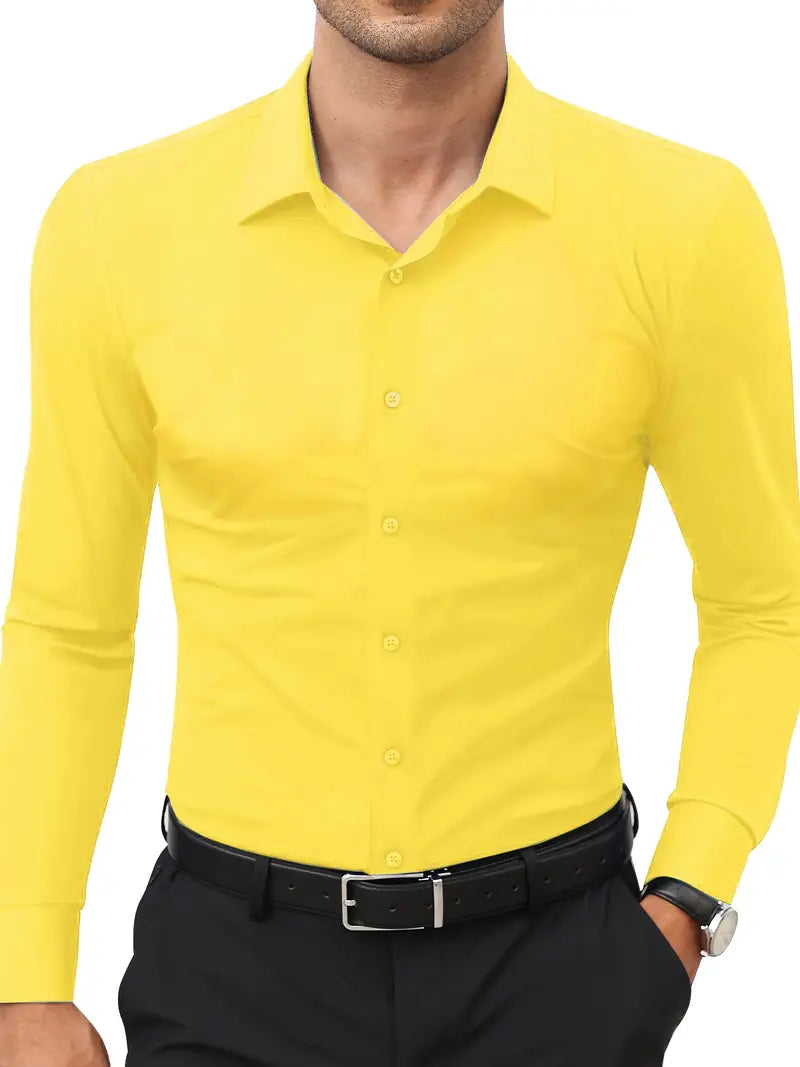Schiller™ | Hochwertiges Einfarbiges Slim-Fit-Hemd