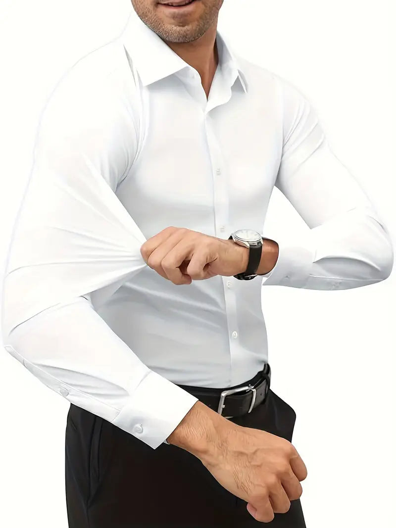 Schiller™ | Hochwertiges Einfarbiges Slim-Fit-Hemd