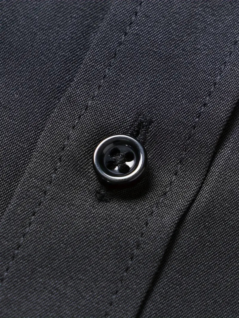 Huber™ | Schlichtes einfarbiges Slim-Fit-Hemd