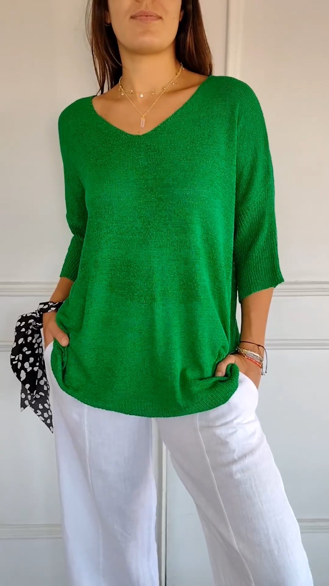 Schönberg™ | Gestrickte Top mit elegantem V-Ausschnitt
