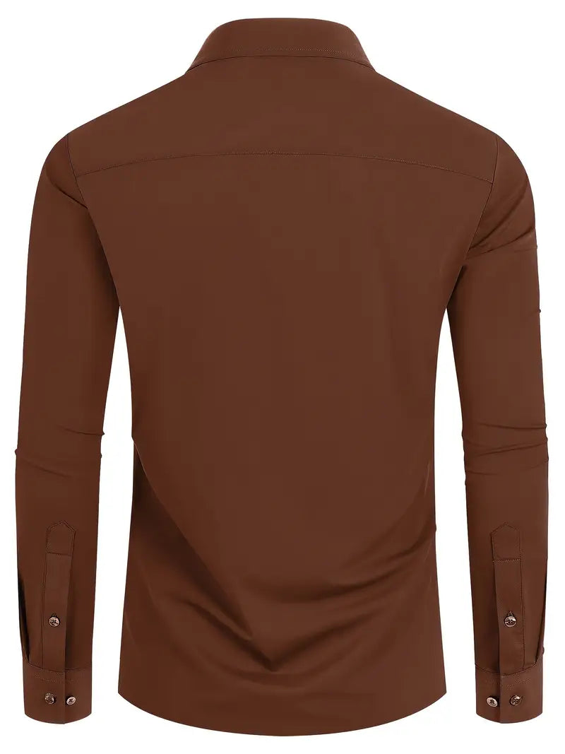 Schiller™ | Hochwertiges Einfarbiges Slim-Fit-Hemd
