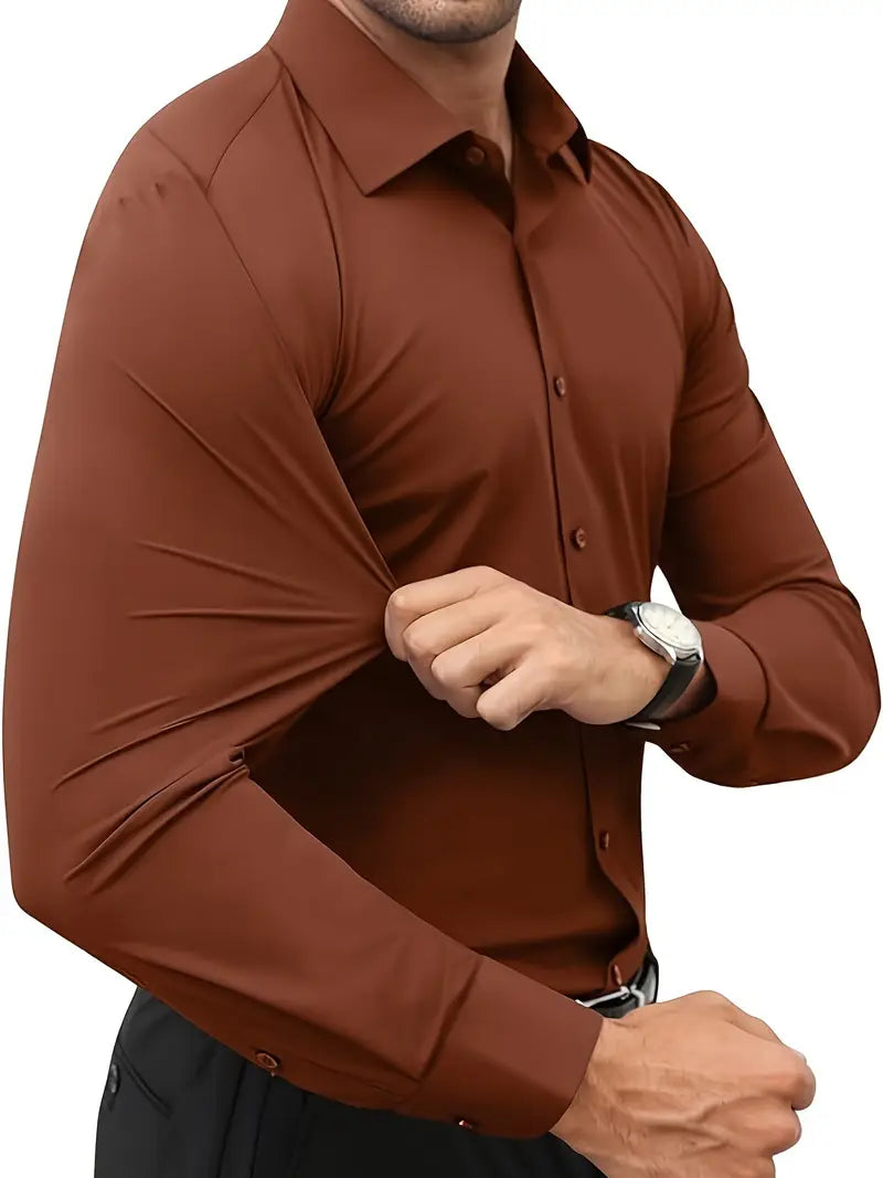 Schiller™ | Hochwertiges Einfarbiges Slim-Fit-Hemd