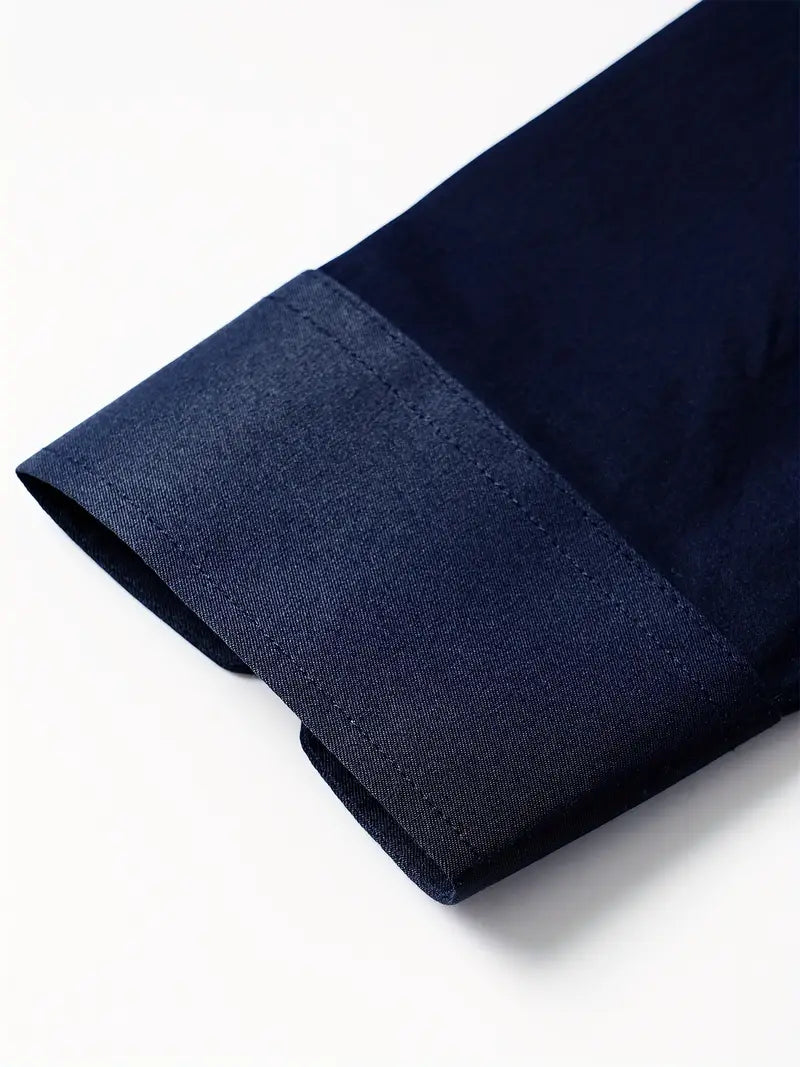 Huber™ | Schlichtes einfarbiges Slim-Fit-Hemd