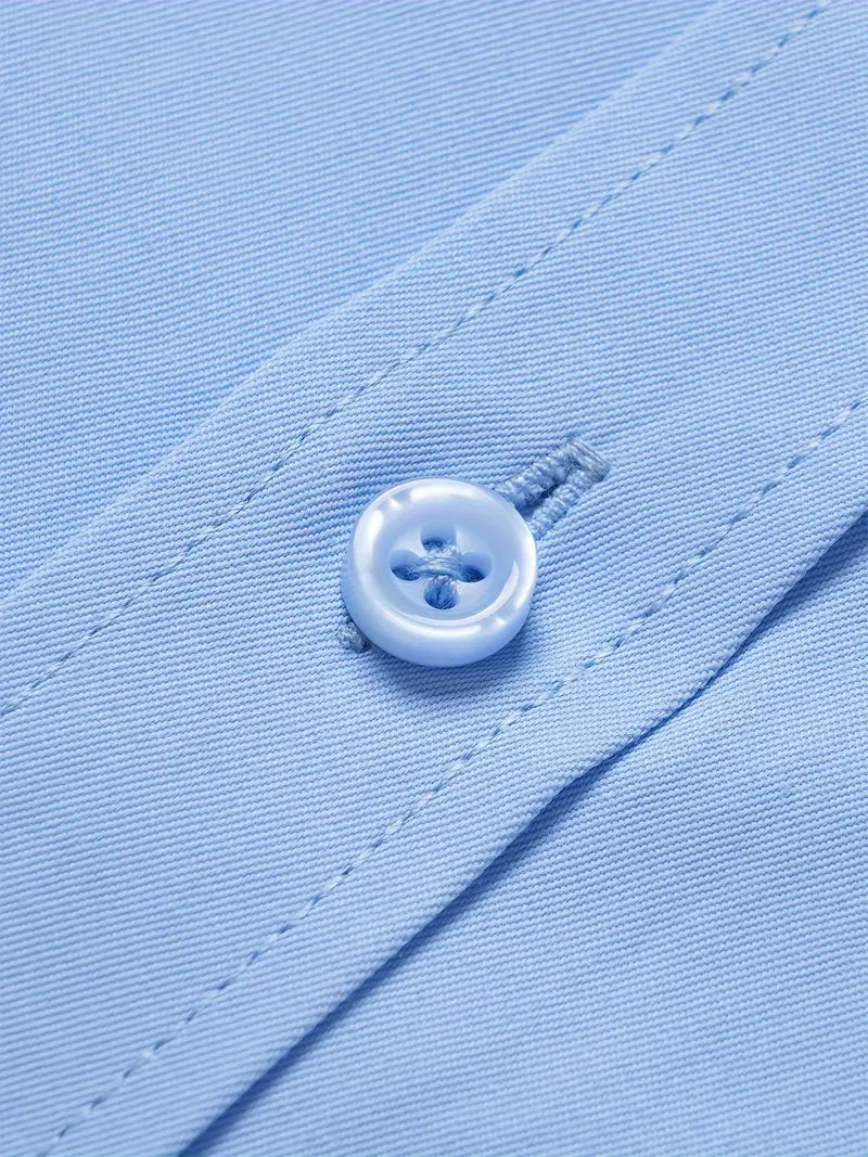 Huber™ | Schlichtes einfarbiges Slim-Fit-Hemd