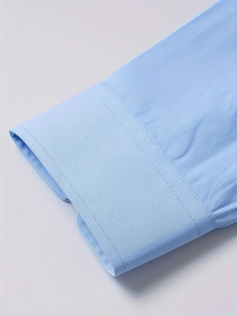 Huber™ | Schlichtes einfarbiges Slim-Fit-Hemd