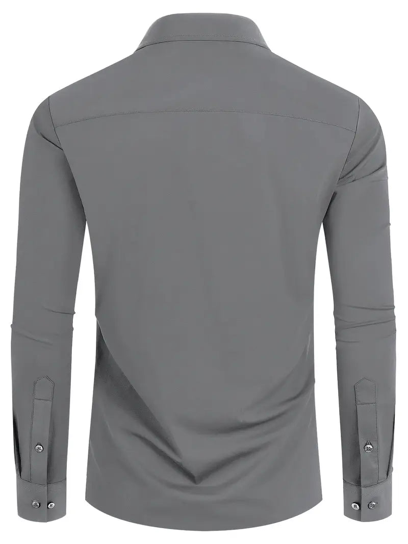 Schiller™ | Hochwertiges Einfarbiges Slim-Fit-Hemd