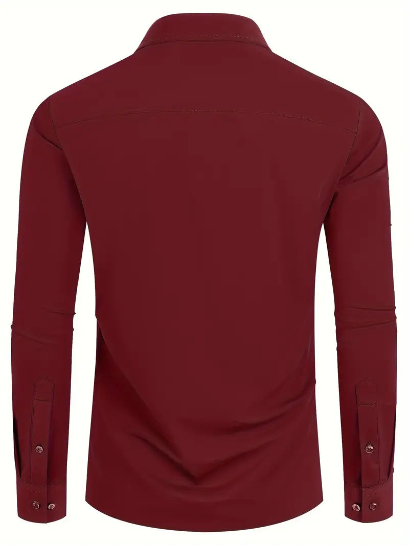 Schiller™ | Hochwertiges Einfarbiges Slim-Fit-Hemd