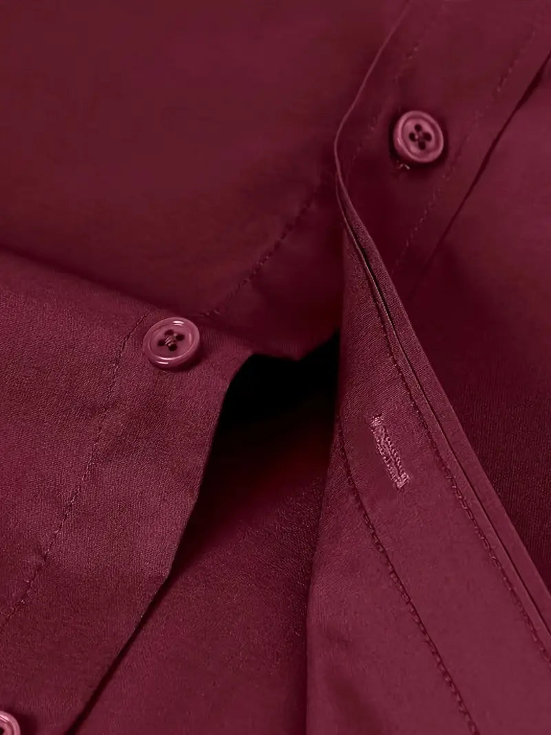 Schiller™ | Hochwertiges Einfarbiges Slim-Fit-Hemd