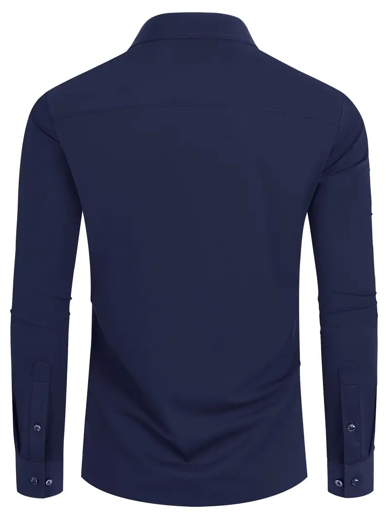 Schiller™ | Hochwertiges Einfarbiges Slim-Fit-Hemd