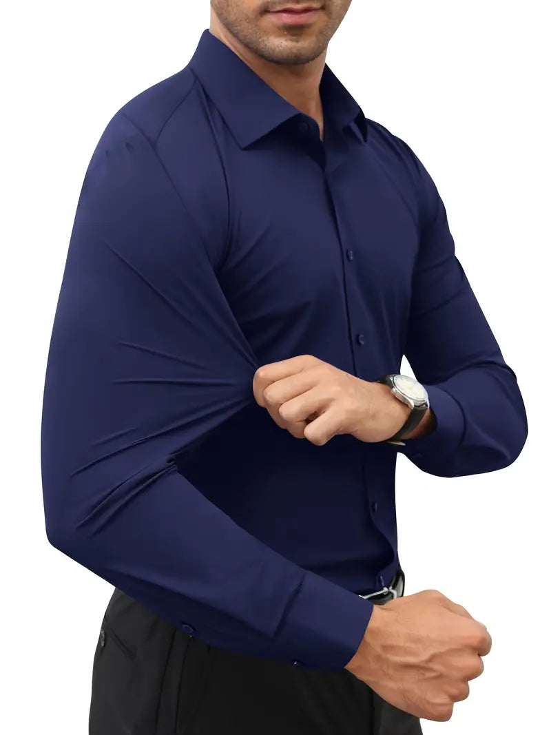 Schiller™ | Hochwertiges Einfarbiges Slim-Fit-Hemd