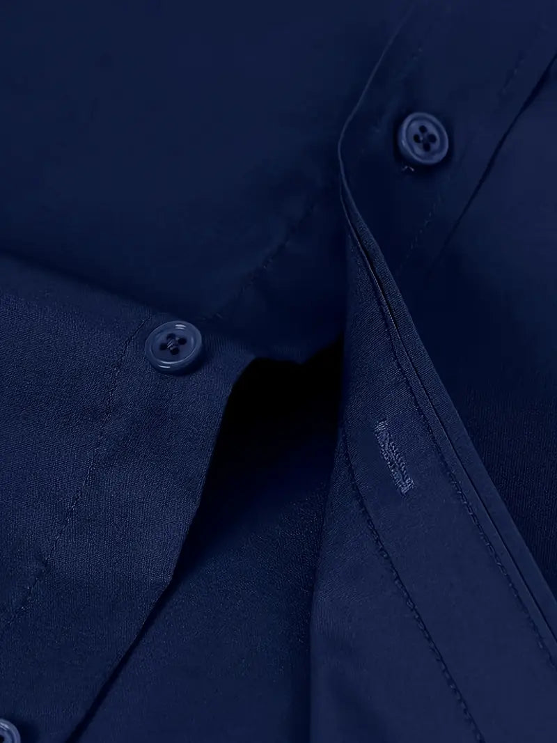 Schiller™ | Hochwertiges Einfarbiges Slim-Fit-Hemd