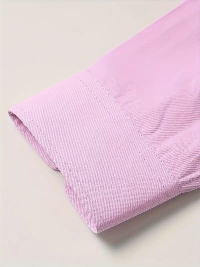 Huber™ | Schlichtes einfarbiges Slim-Fit-Hemd