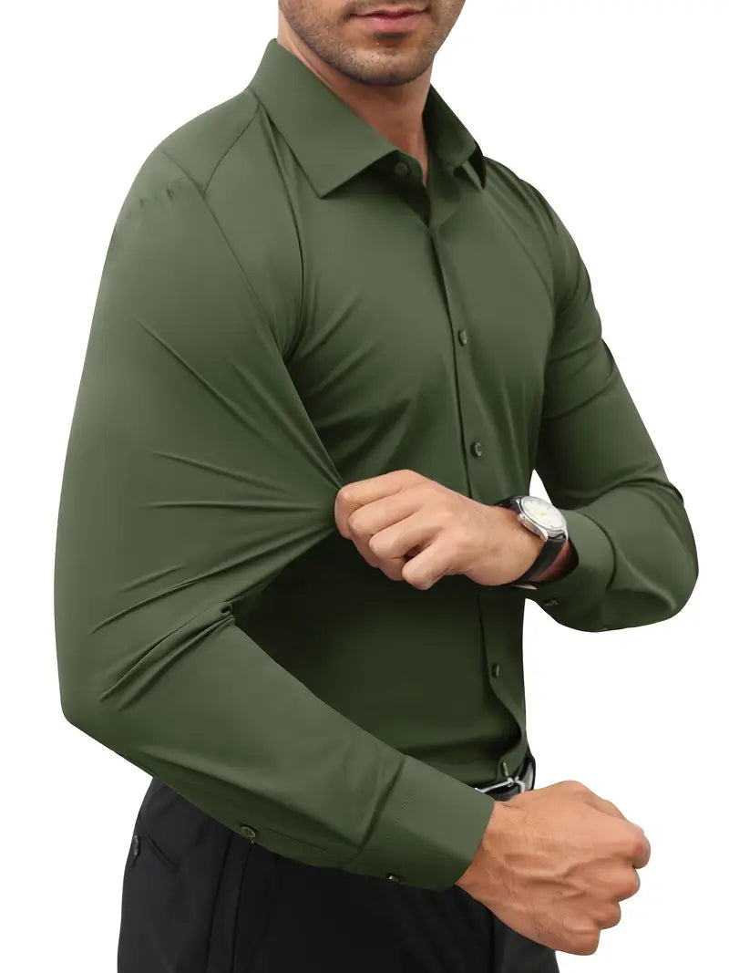 Schiller™ | Hochwertiges Einfarbiges Slim-Fit-Hemd