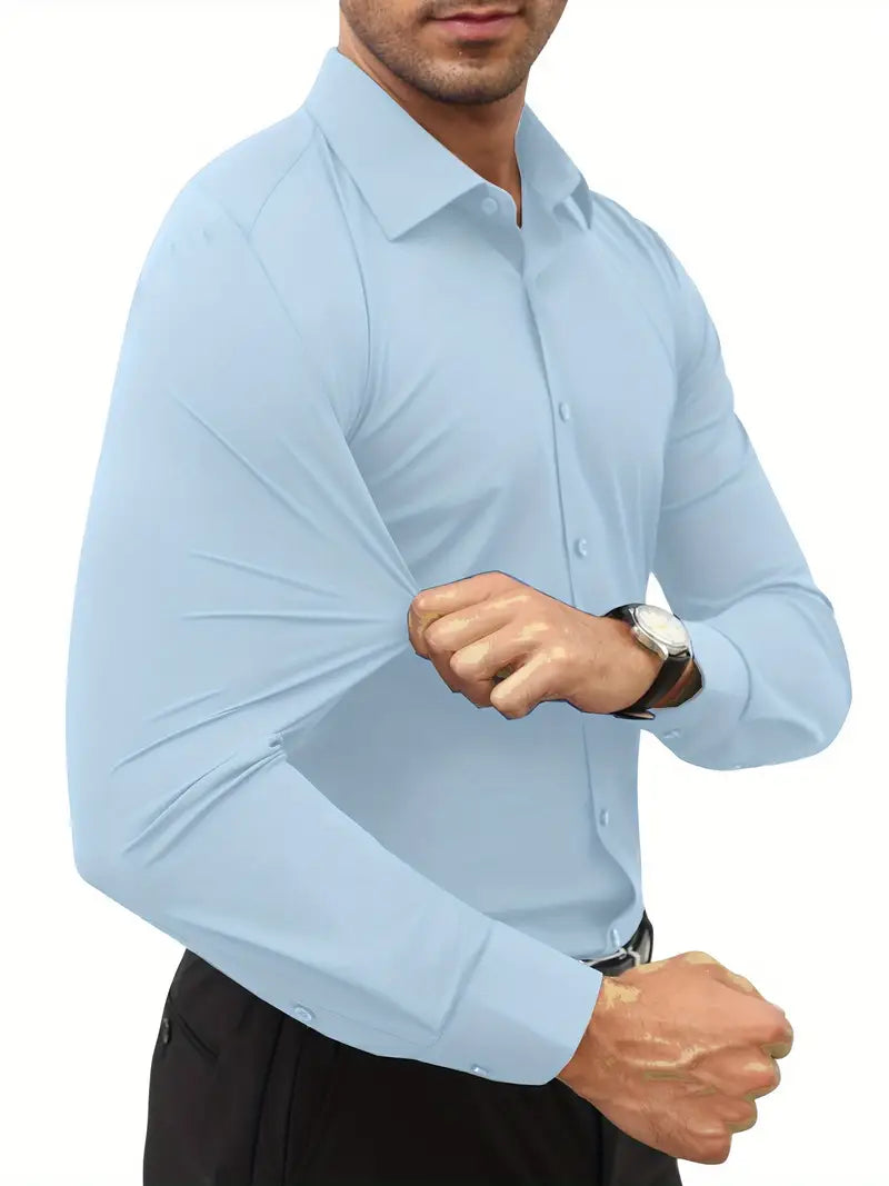 Schiller™ | Hochwertiges Einfarbiges Slim-Fit-Hemd