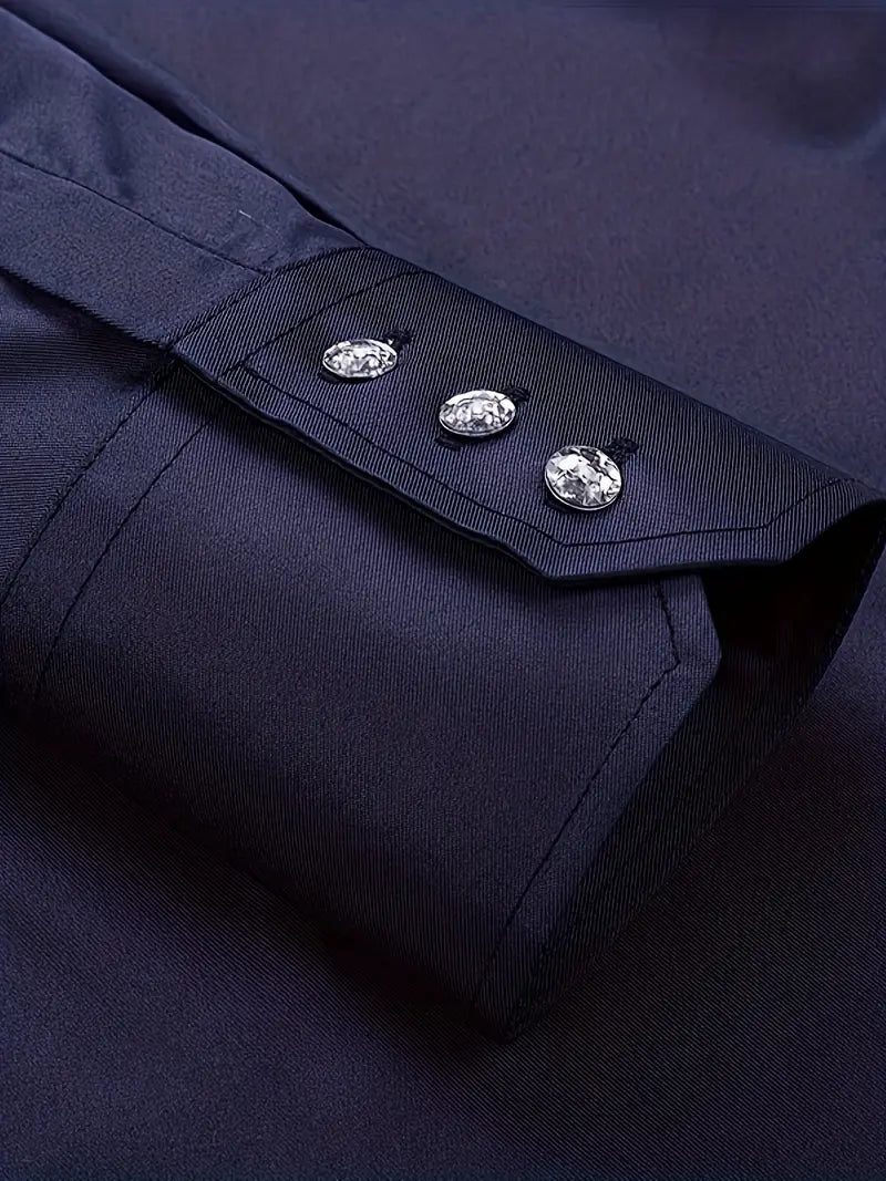 Schiller™ | Elegantes Hemd mit doppelten Kragen- und Oberknöpfen