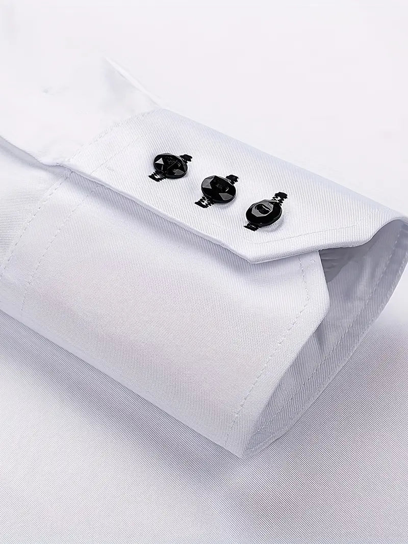 Schiller™ | Elegantes Hemd mit doppelten Kragen- und Oberknöpfen