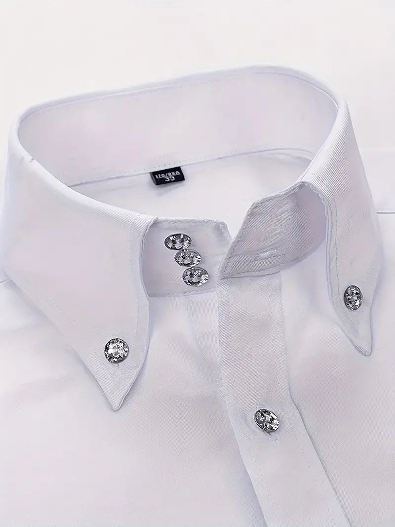 Schiller™ | Elegantes Hemd mit doppelten Kragen- und Oberknöpfen