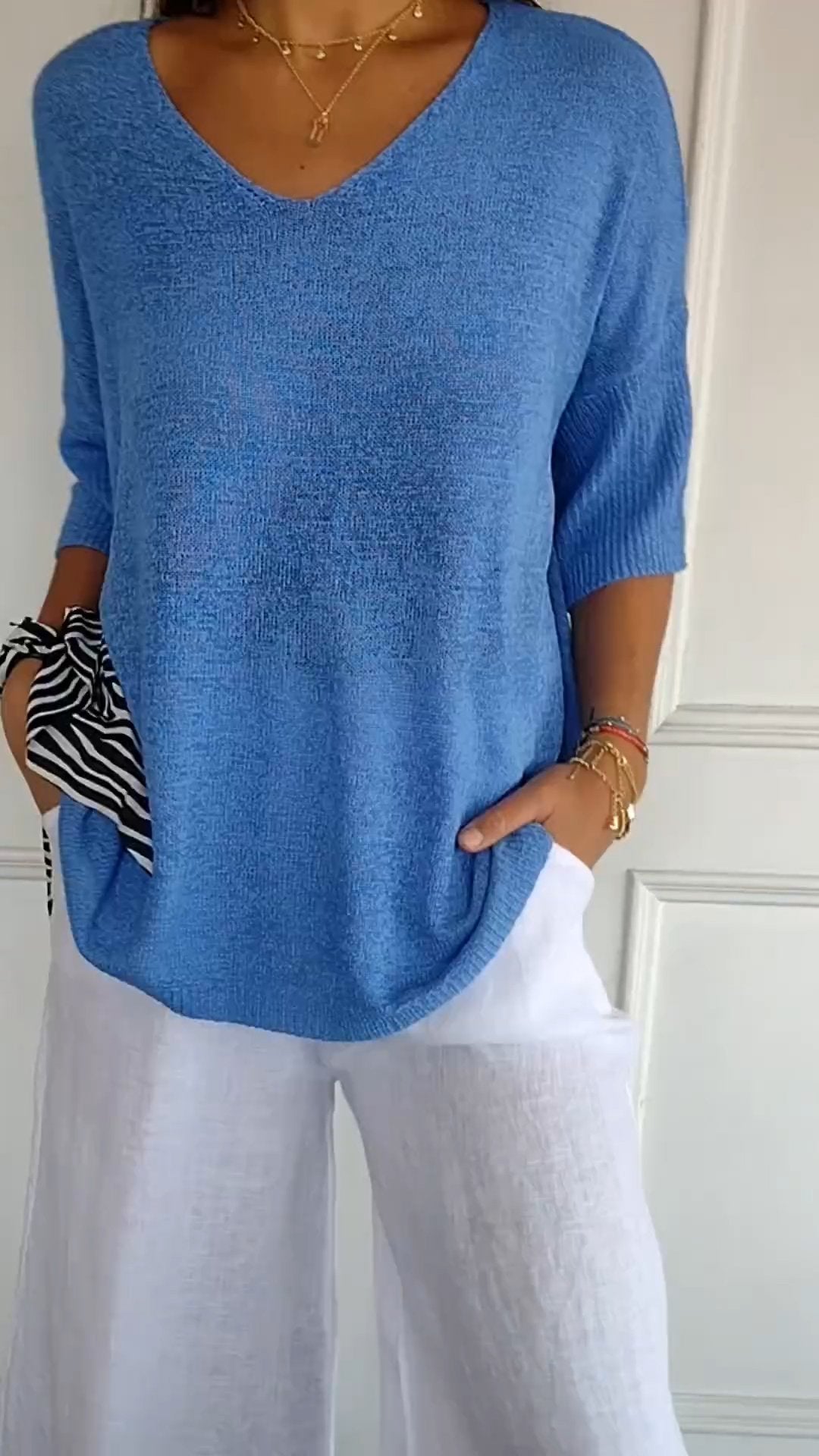 Schönberg™ | Gestrickte Top mit elegantem V-Ausschnitt