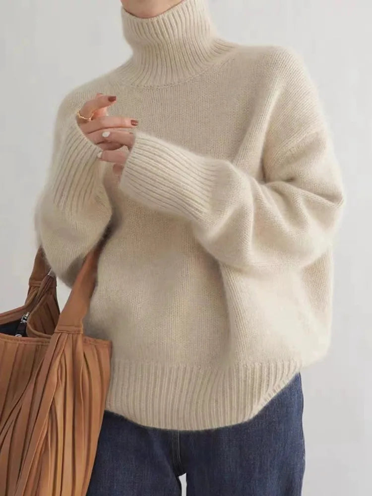 Weniger™ | Eleganter Rollkragenpullover aus reinem Kaschmir