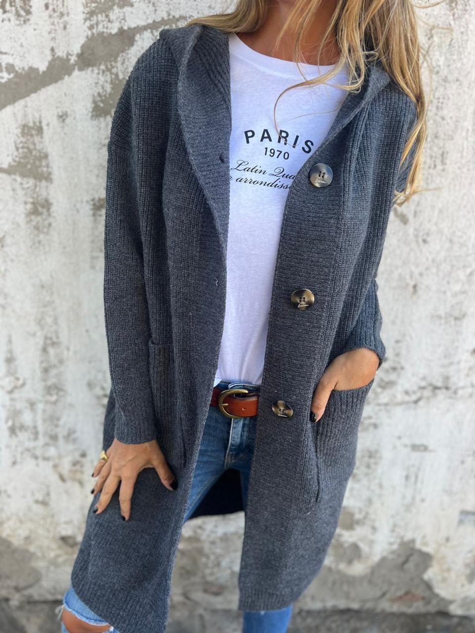 Krausner™ | Elegante Lange Strickjacke für Damen