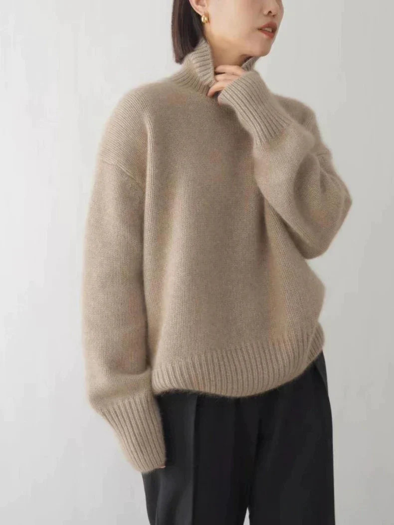 Weniger™ | Eleganter Rollkragenpullover aus reinem Kaschmir